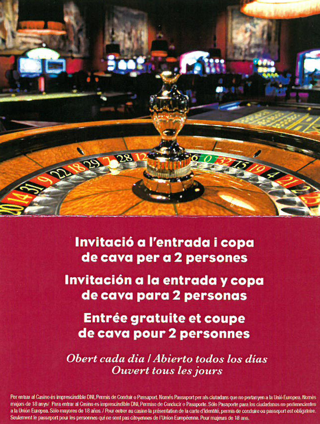 invitación casino Peralada